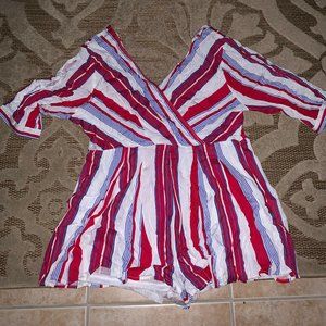 Asoph Surplice Stripe Romper